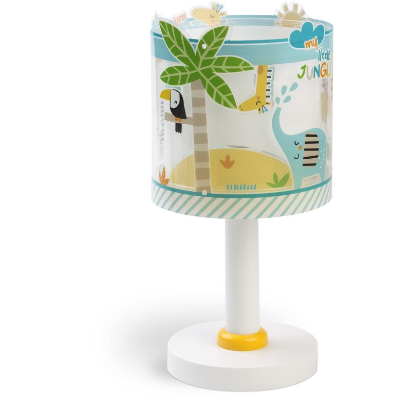 Dalber Children's Table Lamp, Bedside Lamp, Little Jungle, Jungle, Animals,