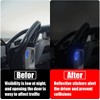 Pack of 12 Anti-Collision Reflectors - Warning Reflective Stickers for
