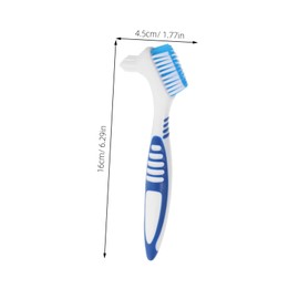 Anneome 3 Sets Portable Denture Care with Soft Bristle Brush and Soaking Storage Boxes for Travel and Efficient Cleaning of Retainers Mouth Guards and Dental Appliances