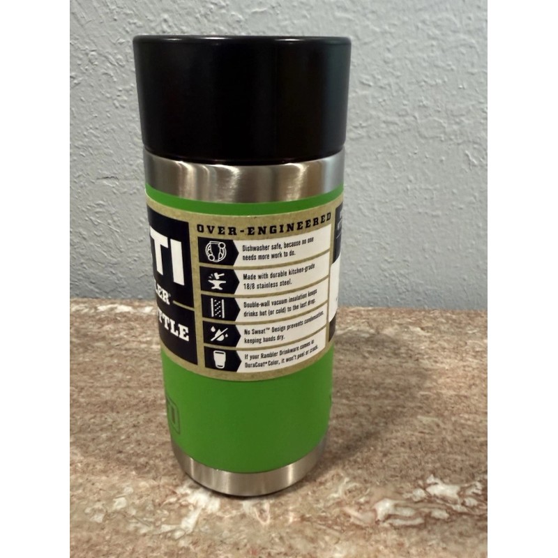 Yeti Rambler 12 oz Hot Shot Coffee Bottle Canopy Green