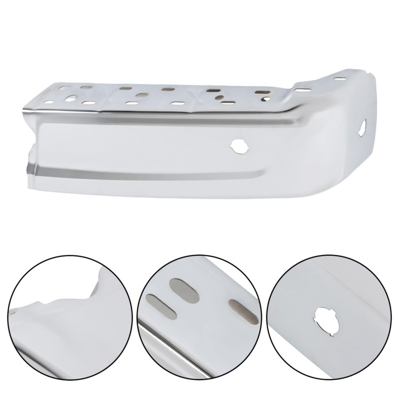 labwork Right Side Rear Bumper Chrome End Cap Replacement for