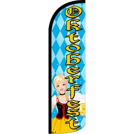 Vista Flags Oktoberfest Premium Windless Polyknit Feather Flag (3 x 11.5 feet)