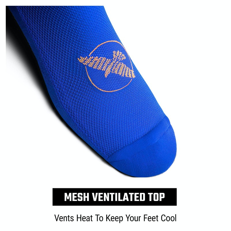 Hayabusa Pro Boxing Socks - Blue/Gold, 6-8