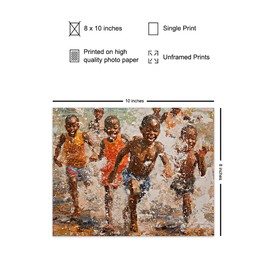 African American boys Painting - Black Art - African American Wall Art - Black Culture - African-American art - Chic Home Decor for African Americans - Abstract African American Wall Decor Aesthetic