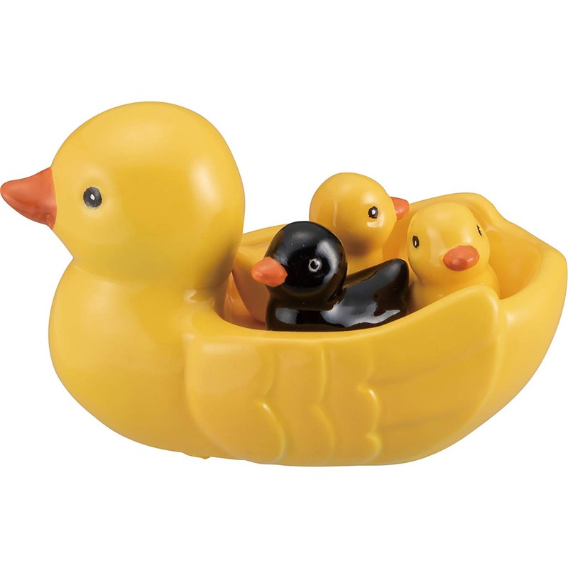 Sunart Funny Goods Bath Series Chopsticks Rest Set, Rubber Duck