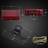 Partsam 6" Rectangular LED Combination Tail Lights Kit Red, 12V
