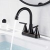 Bathroom Sink Faucet 4 Inch 2 Handle Centerset Oil Rubbed
