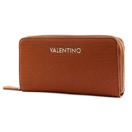 VALENTINO Cocoa Zip Around Wallet Cuoio, Cuoio
