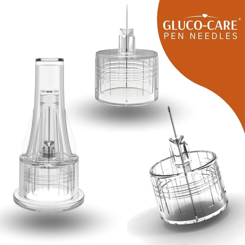 GLUCO-CARE Pen Tips 31G x 8mm, Universal Fit, 100/bx, Sterile,