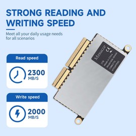 Mzsucce SSD 256GB SSD for MacBook Pro A1708 (2016-2017) NVMe PCIe Gen3x4, High-Performance Internal SSD, Expanded Upgrade and Storage for MacBook Pro. (GB, 256)
