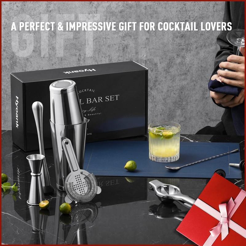 Hyoank Professional Bartender Kit | 24-Piece Complete Cocktail Set with