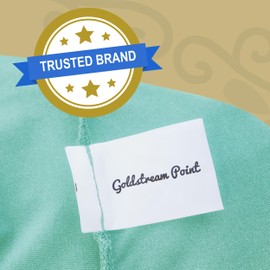 Goldstream Point Turquoise 32 Inch Round x 43 Inch Tall Spandex Cocktail Tablecloth Folding Cover Stretch