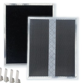 WZKO WB02X10707 S99010308 Charcoal Replacement Filter 10.8 X 13.3 X 0.1in Pack of 2 Compatible with Broan BPSF30 QS WS NON-Ducted Range Hood