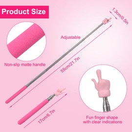 4PCS Telescopic Teachers Pointers, Teachers Pointer Stick Extendable Pointing Stick Retractable Pointer Whiteboard Pointer Hand Pointer Stick for Teacher Classroom Teacher Aids