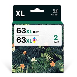KOTANG Remanufactured 63XL Ink Cartridge Replacement for Office Jet 3830 4650 4655 5255 5258 5200 Envy 4510 4520 Desk Jet 1110 3630 (Black, Tri-Color, 2-Pack)