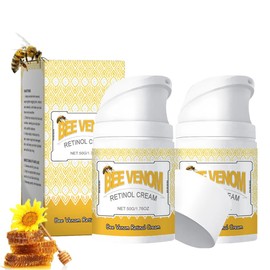 2PCS Bee Venom Retinol Cream, 2025 New Bee Venom Retinol Skin Cream,Bee Venom Cream for All Skin Types