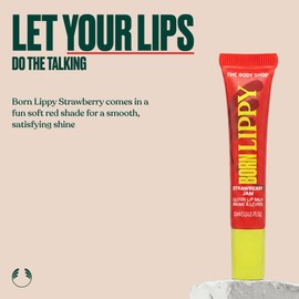 The Body Shop Born Lippy Strawberry Jam Glossy Hydrating Lip Balm, 10ml