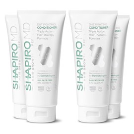 Shapiro MD Hair Growth Experts Hair Loss Conditioner, DHT Fighting Vegan Formula for Thinning Hair Developed by Dermatologists, Experience Healthier and Thicker Looking Hair - 4 Month Supply