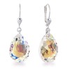 Schöner-SD 925 Silver Drop Earrings Crystal, Silver