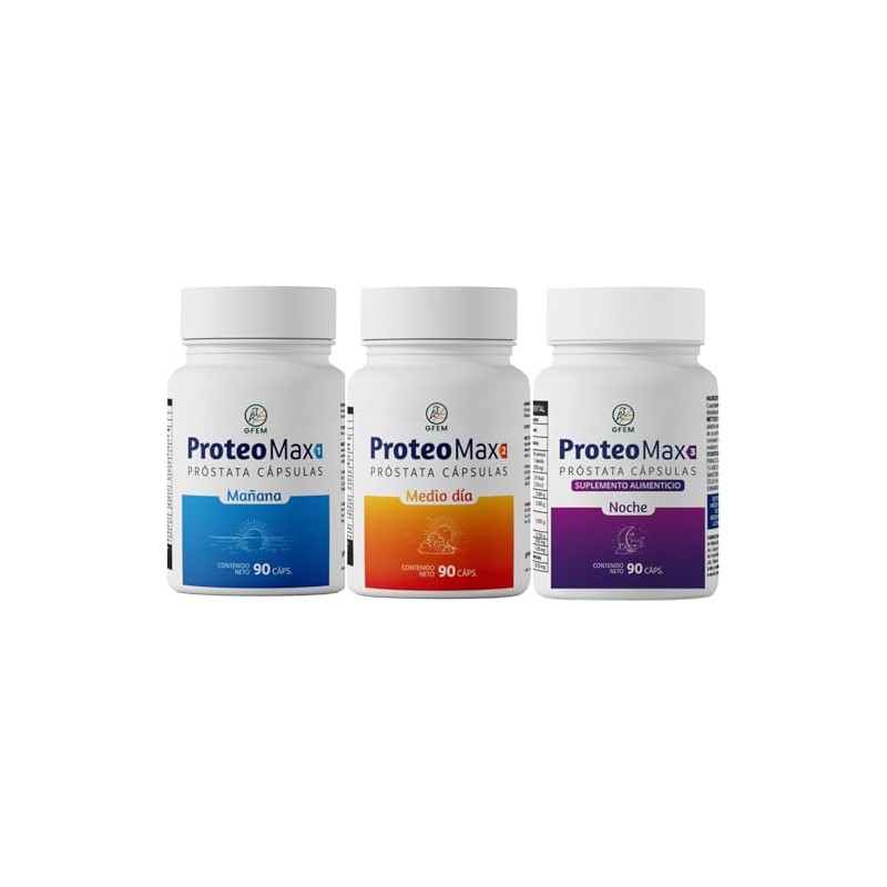 Cápsulas para la próstata ProteoMax de GFEM, 3 frascos de