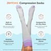 ZenToes Compression Socks for Women & Men, Gradual 15-20mmHg Compression