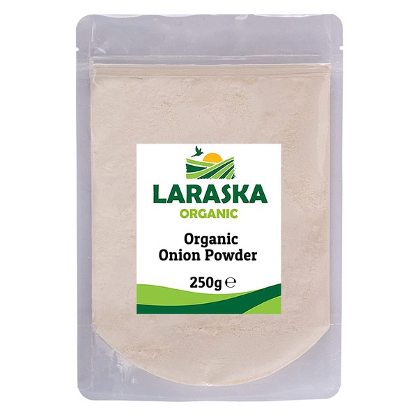 Organic Onion Powder 250g - Great for Seasoning, Cooking, Soups, Stews and Dips, Vegan, Certified Organic
