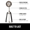 Gorilla Grip Premium Stainless Steel, Spring-Loaded Scoop for Fruit, Cookie