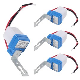 4PCS AC DC 24V 10A Automatic Photocell Switch Auto On Off Adjustable Street Sensor Photocell Switch (24V)