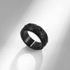 FUTPLOR Stainless Steel Eye of God Rotating Ring Fidget Anxiety