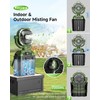 Misting fan with 7L bucket 90°Oscillating ,4 Spray Mister 25000mAh