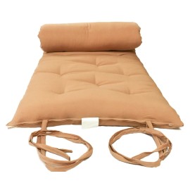 Danfuton Twin Japanese Floor Rolling Futon Mattresses, Cotton Pads 3 x 39 x 80, Peach