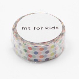 kamo井加工紙 MT for Kids Colorful Dots 15 mm Wide x 7 m Roll mt01kid002 