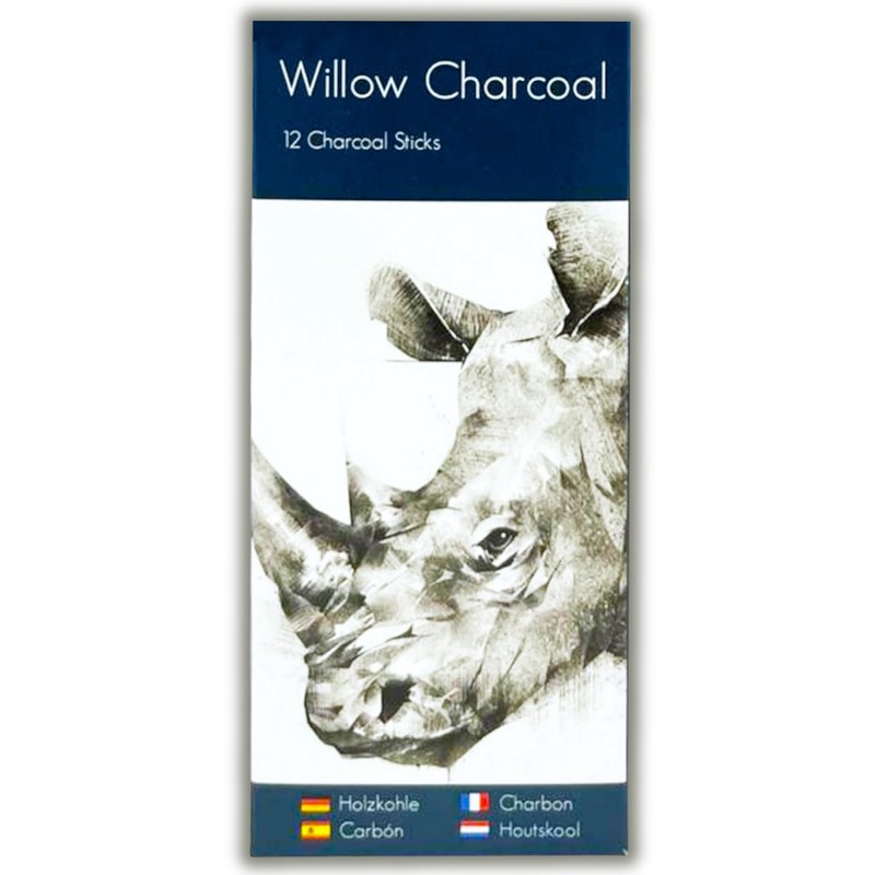 PaulStore 12 Assorted Willow Charcoal Sketch Drawing Natural Charcoal Sticks