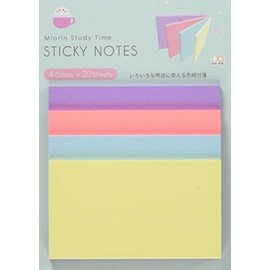 Sunstar Stationery S2834677 Sticky Notes Miori Study Time B Pattern