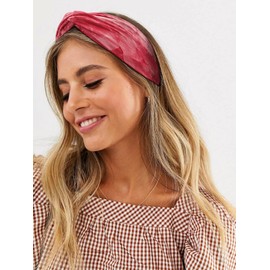 Kavya Wide Hair bands for Women Boho Headbands for Women's Hair Elastic Soft 6 Pieces Headband Print Head bands Adult Women Accessories Yoga Sports Hairband Multicoloured Thin Headscarf