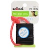 Scunci No-Slip Grip Gel Evolution Ponytailers with Holder,21-Pieces per pack,1-Pack