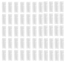 100PCS Plastic Disposable Shower Caps, Waterproof Hair Bath Caps Portable Hair Caps Hats for Home Travel Spa Hotel Hair Solon