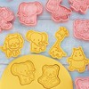 Milltrip Cookie Cutter, 8pcs Cute 3d Animal Embossing Cutters, Food