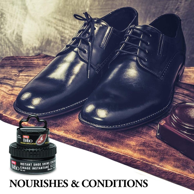 Moneysworth & Best Instant Shoe Shine Cream Kit with Dauber,