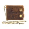 Lemasi Biker Wallet with Chain RFID Protection Hunter Leather Wallet