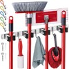 EFFEKTIVTOOLS Mop and Broom Holder Wall Mount – Self-Adhesive Stainless