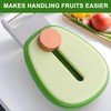 2PCS Mini Avocado-Shaped Fruit Peelers - Compact Retractable Stainless Steel