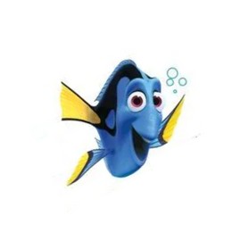 WiggleWalls 5 INCH Dory Fish Finding Nemo 2 Movie Removable Peel Self Stick Wall Decal Art