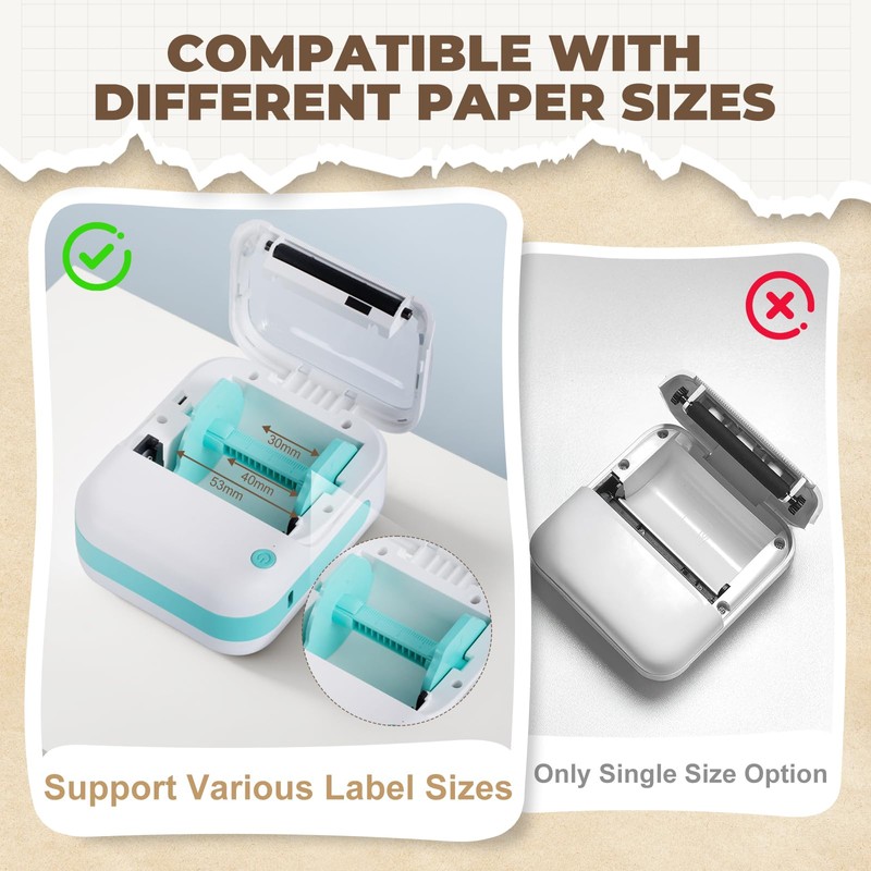 cudinham B3 Label Maker, Bluetooth Thermal Label Printer with Printing