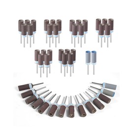 32Pcs Sanding Drums Sandpaper Sticks Set, 180-2000 Grit Sanding Bits with 1/8"(3mm) Shank for Rotary Tools, Sanding Bands Set for Metal Rust Removal, Jade Polishing, Wood Grinding - Polishing Kit with
