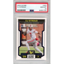 Graded 2023 Panini Score CJ Stroud #302 Rookie RC Football Card PSA 10 Gem Mint