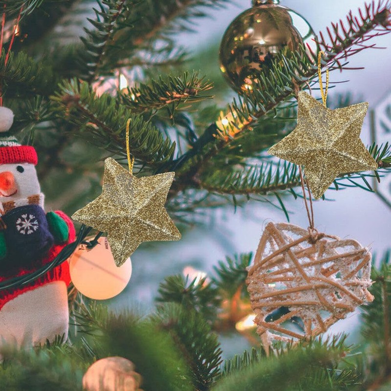 ledmomo 30 Stars Small Star Mini Star Christmas Tree Ornaments