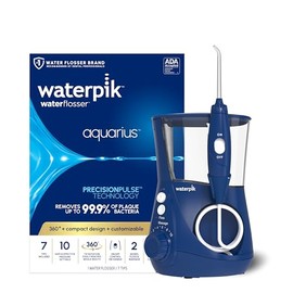 Waterpik Water Flosser Electric Dental Countertop Oral Irrigator For Teeth – Aquarius Professional, WP-663 Blue