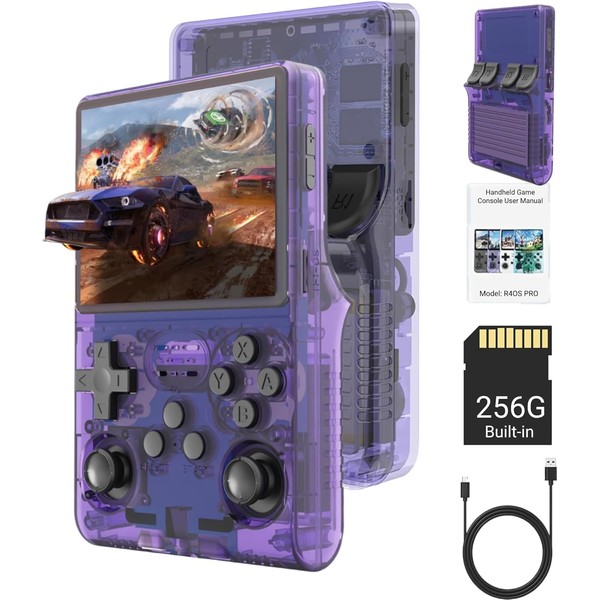 R40S Pro Retro Gaming Console - 30000+ Retro Games, 45