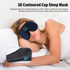 Sleep Mask with Bluetooth Headphones, 3D Sleep Mask Wireless Music